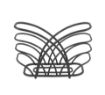 Picture of Flower Napkin Holder BK