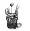 Picture of Scroll Caddy Silverware BK
