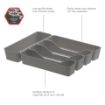 Picture of HEXA 5-Divider Silverware Tray GY
