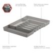 Picture of HEXA 6 Drawer Silverware Tray Expandable GY