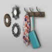 Picture of Richmond Rack Wood WM 3 Hook CF/IG