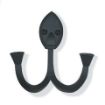 Picture of SAXON DOUBLE HOOK WALL MOUNT WSCREWS BLACK