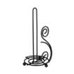 Picture of Scroll Paper Towel Holder BK