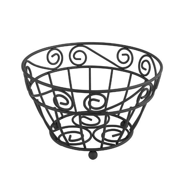 Picture of Scroll Fruit Bowl BK