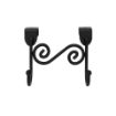 Picture of Scroll OTC Double Hook BK-Flex-Core®-!@#$%^&*(){}?.,<user>;'":[test]