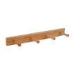 Picture of Wall Mount Wood Rack 4-Peg Bamboo