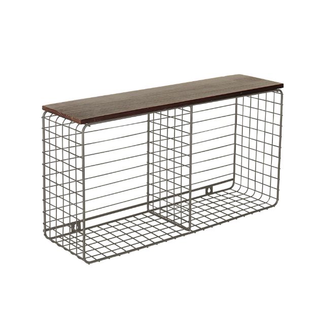 Picture of Vintage Living WM Cube Hook Station & Shelf IG